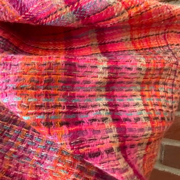 Wool Modal Oversized Multicolor Plaid Shawl70… - Picture 10 of 13